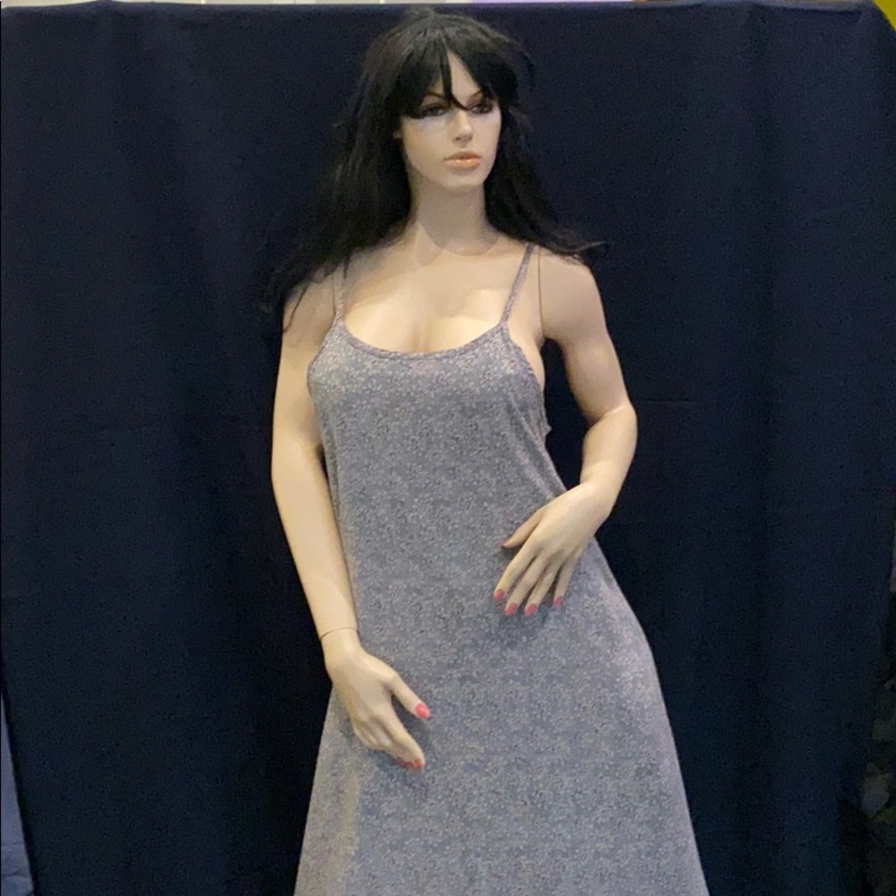 EUC Vintage Blue Large sun dress, luxurious feel